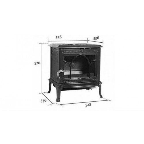 Чугунная печь камин Jotul F 100 ECO LL BP