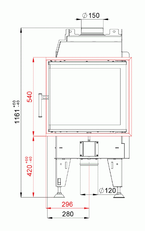 Каминная топка BeF Feel 6 CP/CL