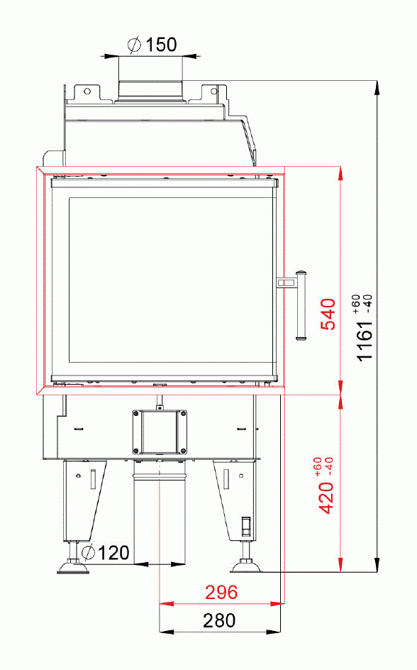 Каминная топка BeF Feel 6 CP/CL