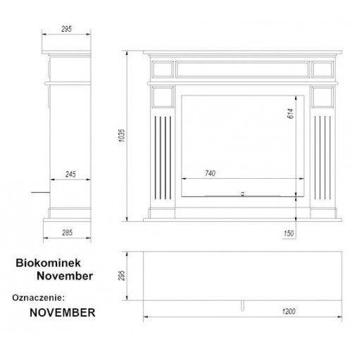 Биокамин Kratki November