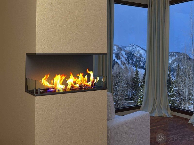 Биокамин ZeFire торцевой Standart 900