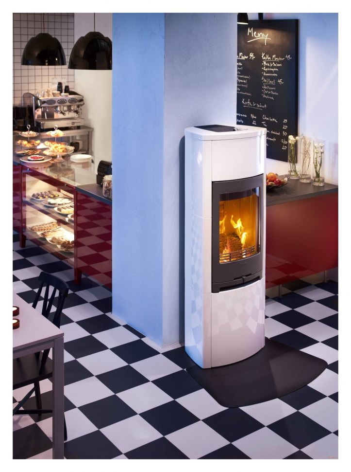 Печь-камин Contura 790K (цоколь, керамика белая)