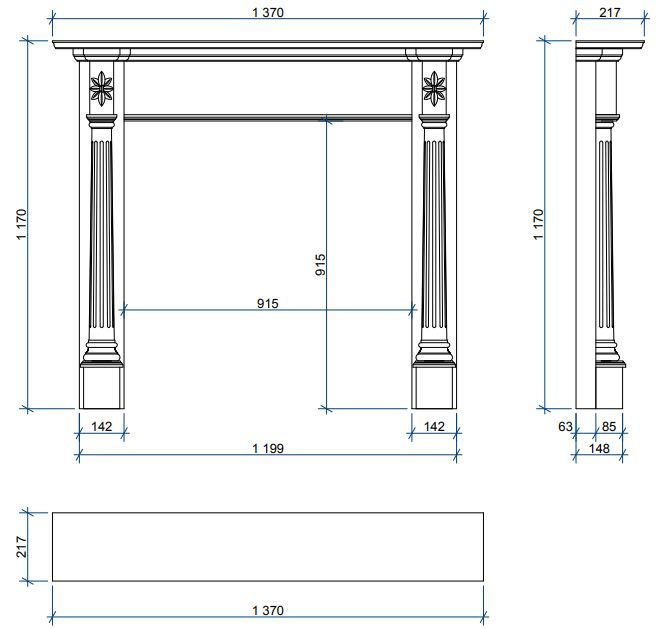 Каминная облицовка Sunhill Luton