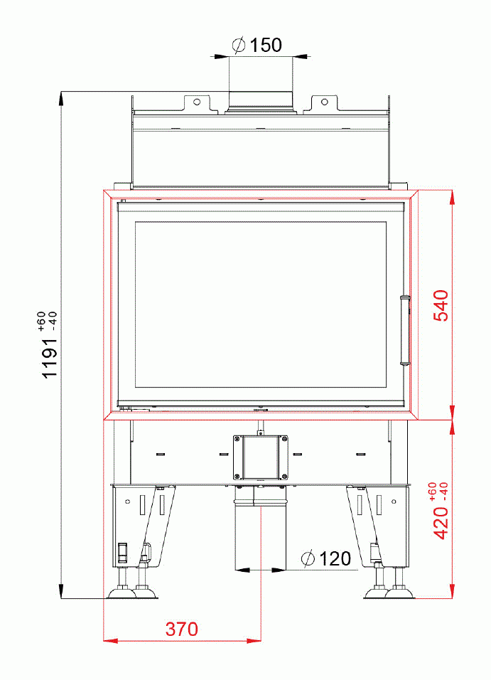 Каминная топка BeF Feel 7