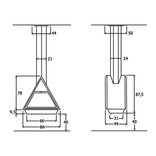 Камин Don-Bar 4600 поворотный (Закрытый)