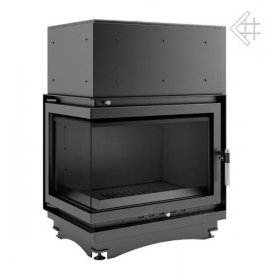 Каминная топка Kratki Zuzia PW/BL/15/BS/W (угловое стекло слева, змеевик)