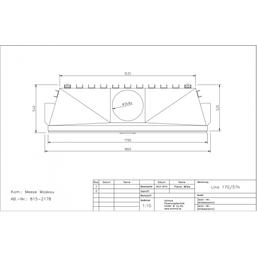 Каминная топка Schmid Lina 17057 h