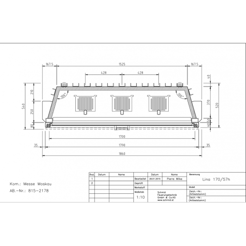 Каминная топка Schmid Lina 17057 h