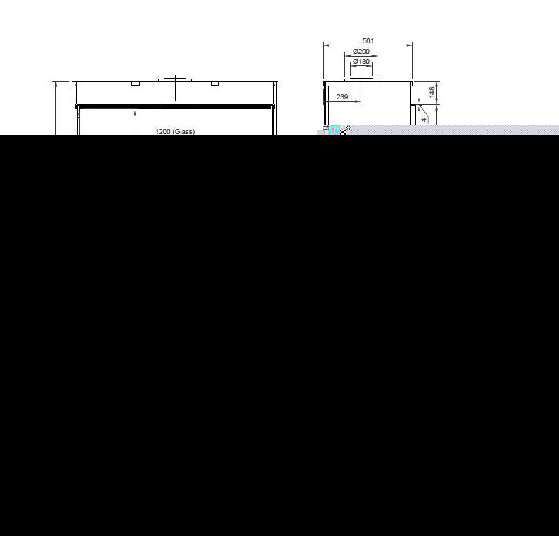 Газовый камин Тру Вижн 1300 H / True Vision 1300 H gas