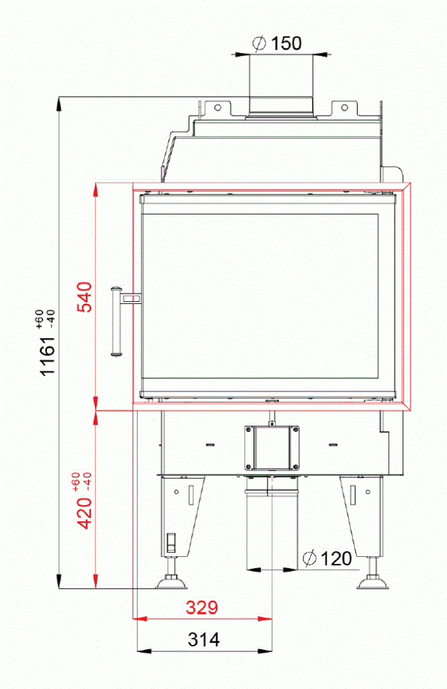 Каминная топка BeF Feel 7 CP/CL