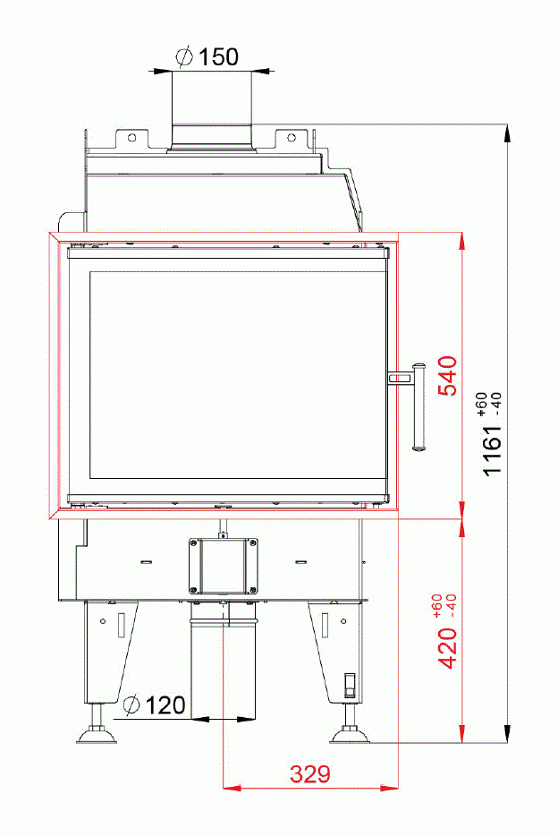 Каминная топка BeF Feel 7 CP/CL