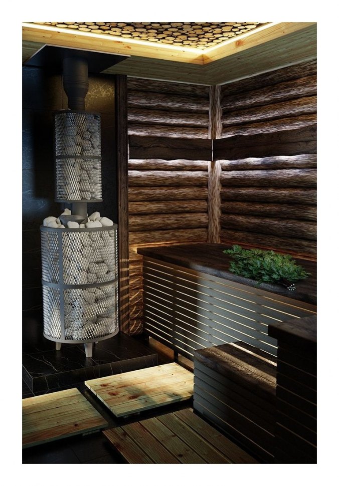 Сетка-каменка комбинированная Ламель Змеевик наборный (Prometall)