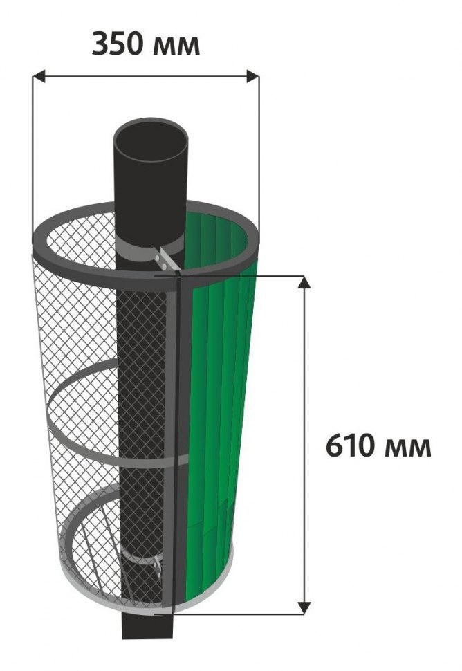 Сетка-каменка комбинированная Ламель Змеевик наборный (Prometall)