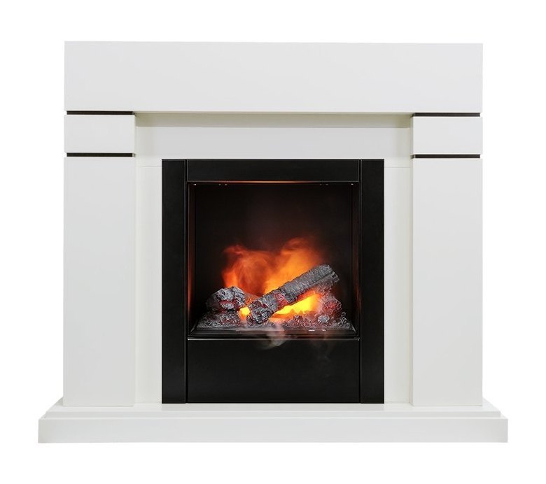 Каминокомплект Lindos - Алебастр с очагом Engine 56-400