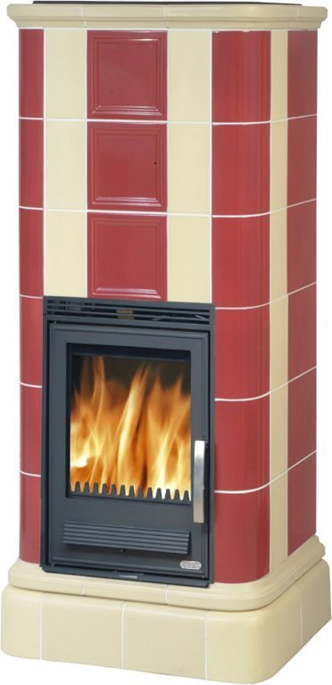 Чугунная кафельная печь камин ABX Kaledonie Color L (вставка Чугунная)