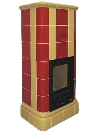 Чугунная кафельная печь камин ABX Kaledonie Color L (вставка Чугунная)