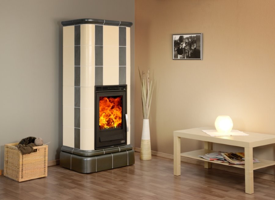 Чугунная кафельная печь камин ABX Kaledonie Color L (вставка Чугунная)