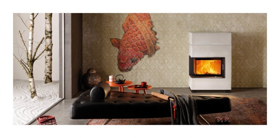 Каминная топка Austroflamm 63x40x42 K L, стекло слева