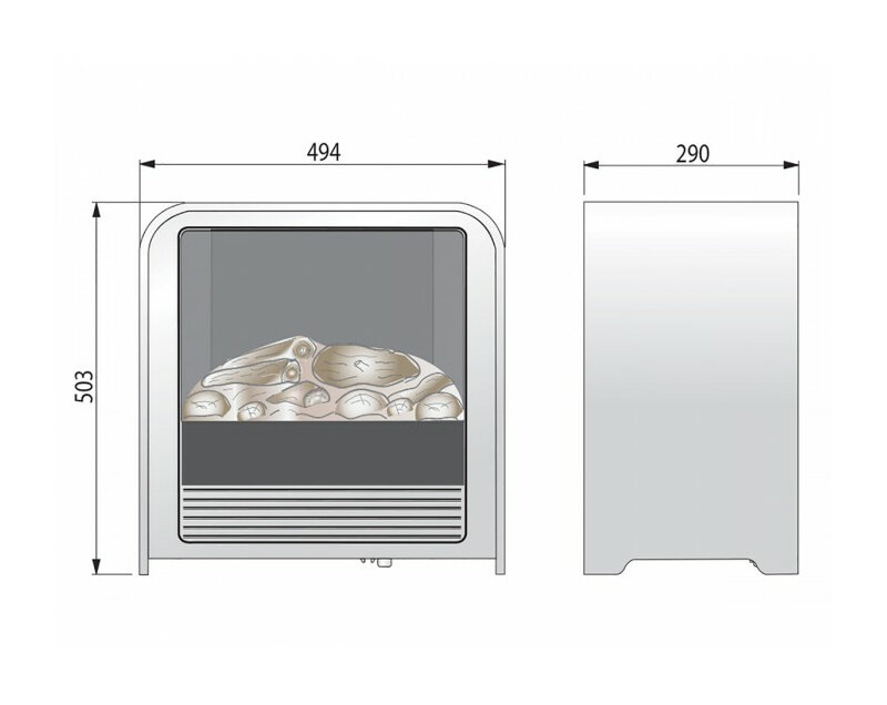 Электрическая печь Dimplex Nyman