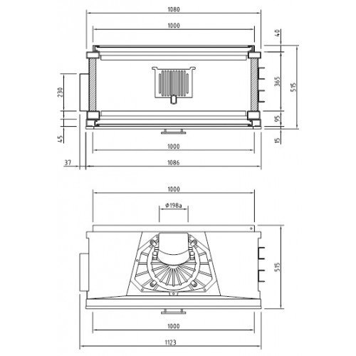 Каминная топка Schmid Lina TV 10057 h