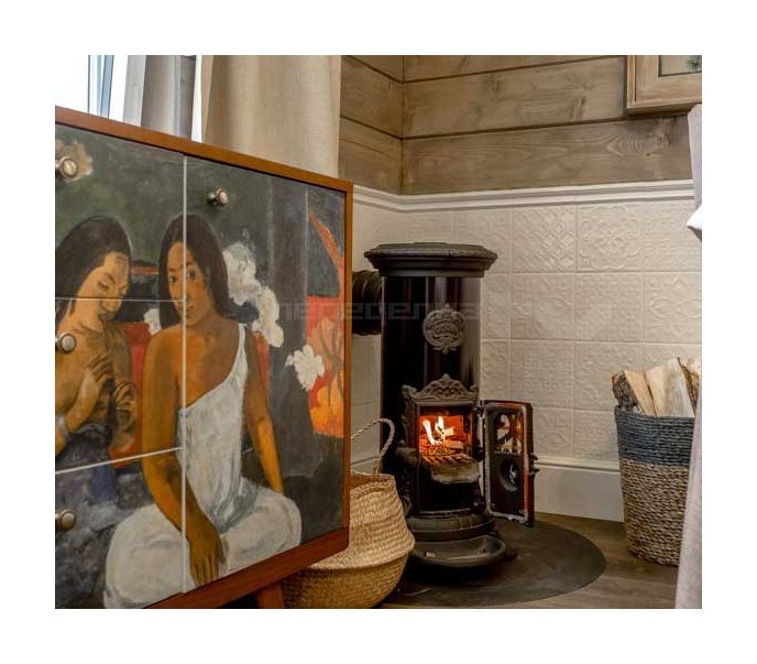 Чугунная печь камин Petit Godin 3720-А