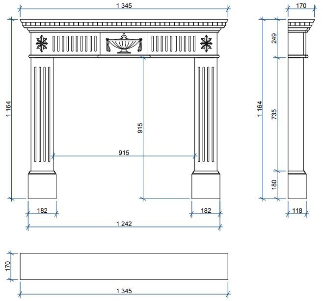 Каминная облицовка Sunhill Derby
