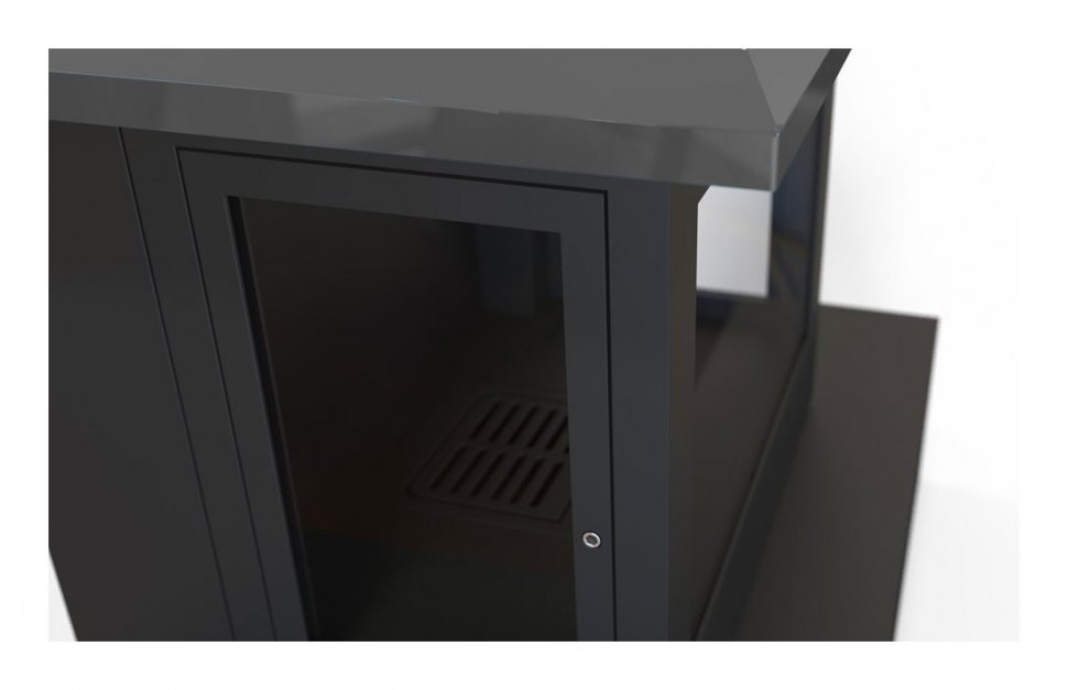 Камин SANDRA FRONTAL, пристенный, чёрный (Traforart)