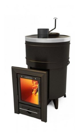Дровяная банная печь-кондиционер TMF Скоропарка 2012 Inox Люмина черная бронза