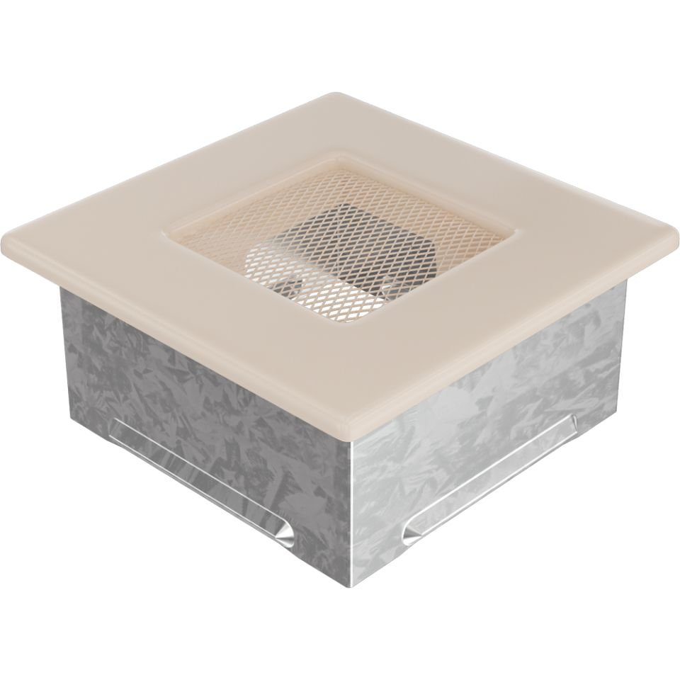 Решетка вентиляционная бежевая 11х11