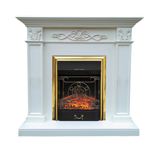 Портал Verona (белый дуб) под классический очаг