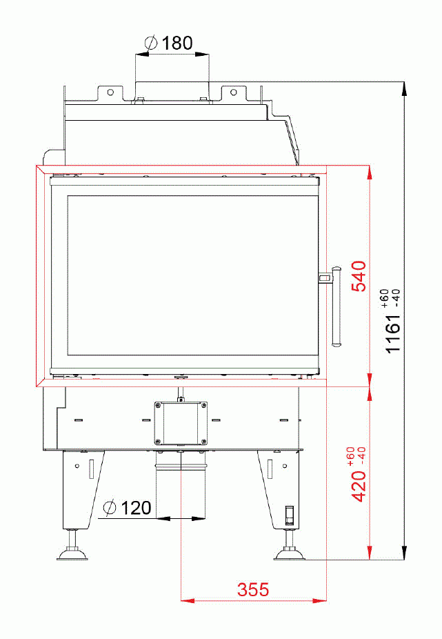 Каминная топка BeF Feel 8 CP/CL