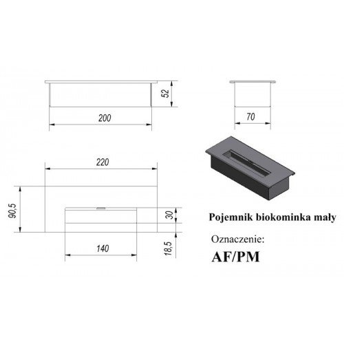 Прямоугольный контейнер Kratki MINI