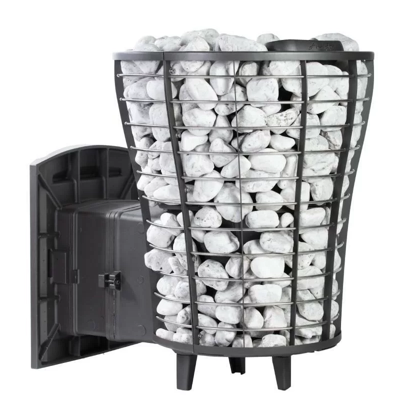 Банная печь Атмосфера V с сеткой для камней из нержавеющей стали