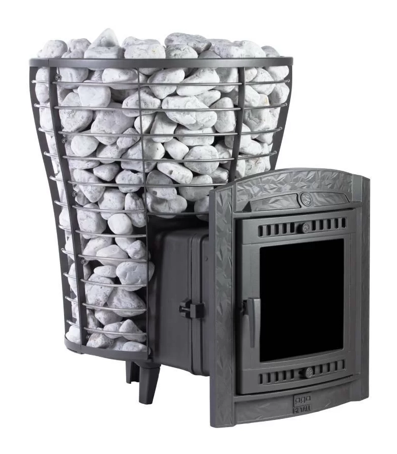 Банная печь Атмосфера V с сеткой для камней из нержавеющей стали