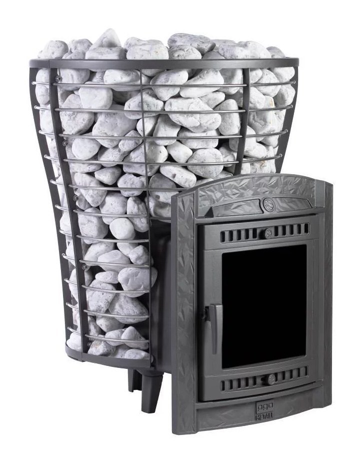 Банная печь Атмосфера V с сеткой для камней из нержавеющей стали