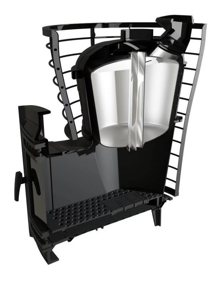 Банная печь Атмосфера V с сеткой для камней из нержавеющей стали