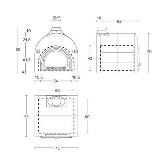 Печь для готовки Piazzetta CHEF 72