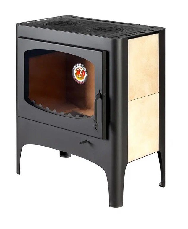 Печь-камин ЭкоКамин Бавария ЭКО с плитой 2 конфорки (ПК 168)