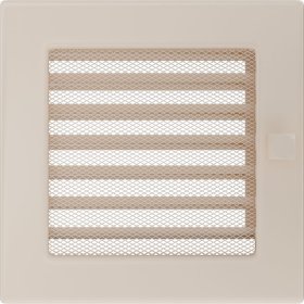 Решетка вентиляционная бежевая с жалюзи