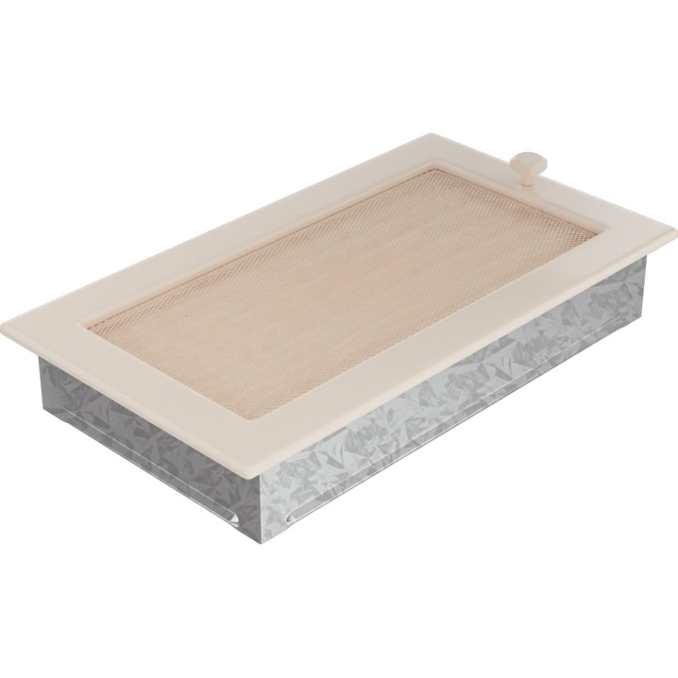 Решетка вентиляционная бежевая 17х30 с жалюзи