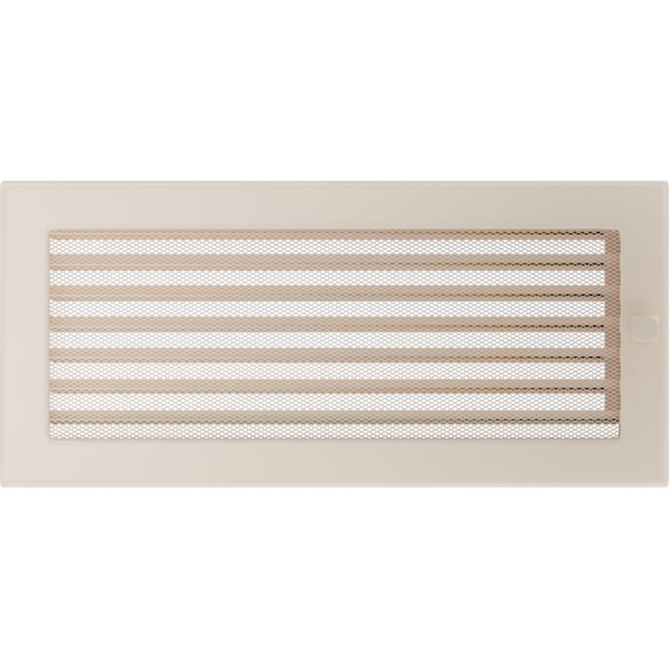 Решетка вентиляционная бежевая 17х37 с жалюзи