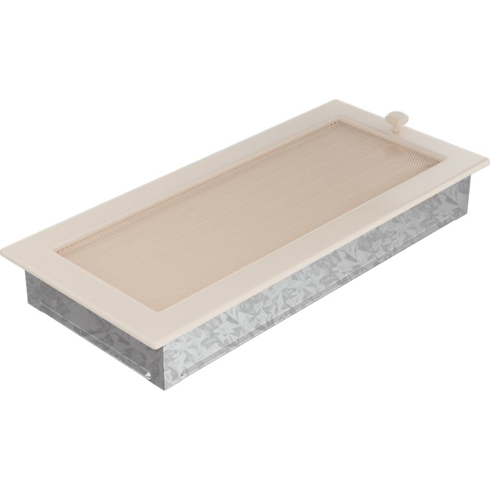 Решетка вентиляционная бежевая 17х37 с жалюзи