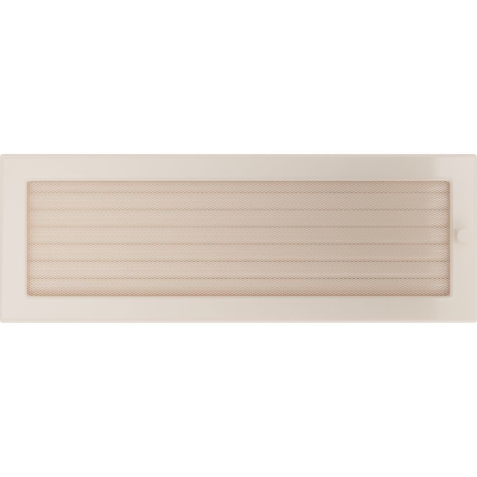 Решетка вентиляционная бежевая 17х49 с жалюзи