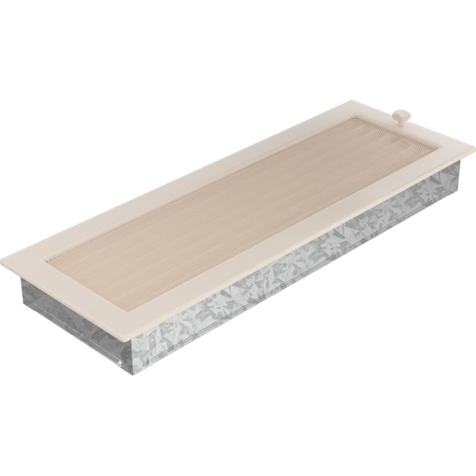 Решетка вентиляционная бежевая 17х49 с жалюзи