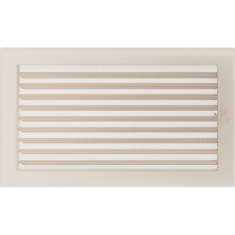 Решетка вентиляционная бежевая 22х37 с жалюзи