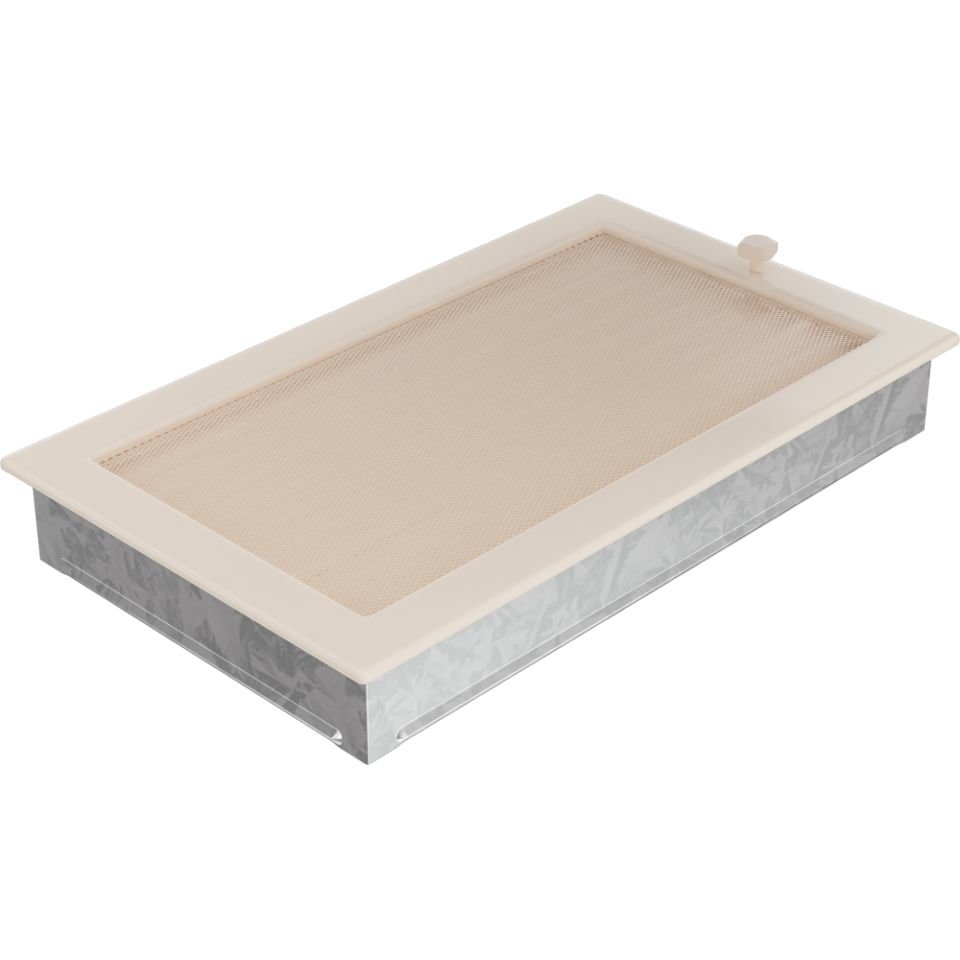 Решетка вентиляционная бежевая 22х37 с жалюзи