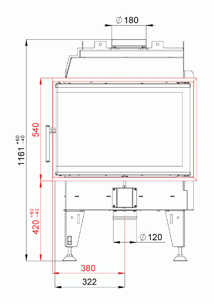 Каминная топка BeF Feel 9 CP/CL