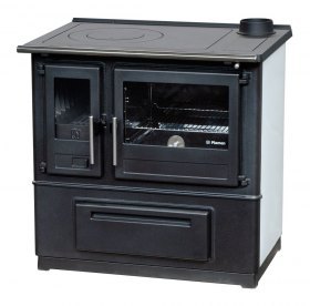 Плита SLAVONAC N белая, труба справа (Plamen)