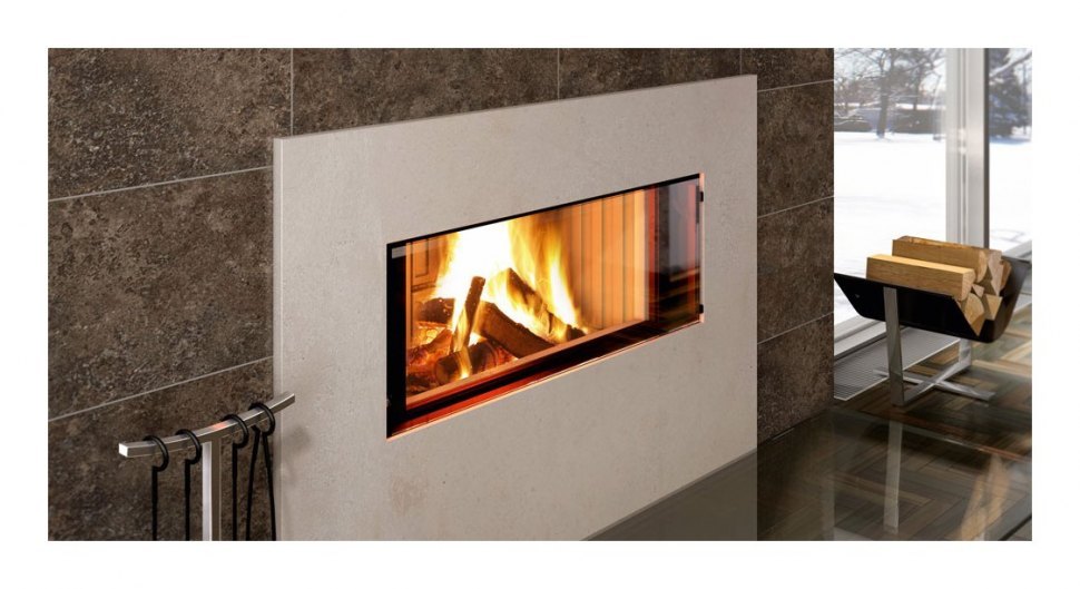 Каминная топка Spartherm Premium V-ASh с бетонной рамой + SESAM