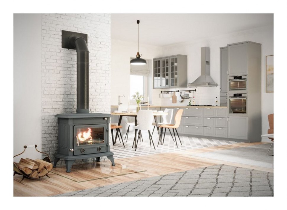 Чугунная печь камин Firebird Cobra 13 кВт